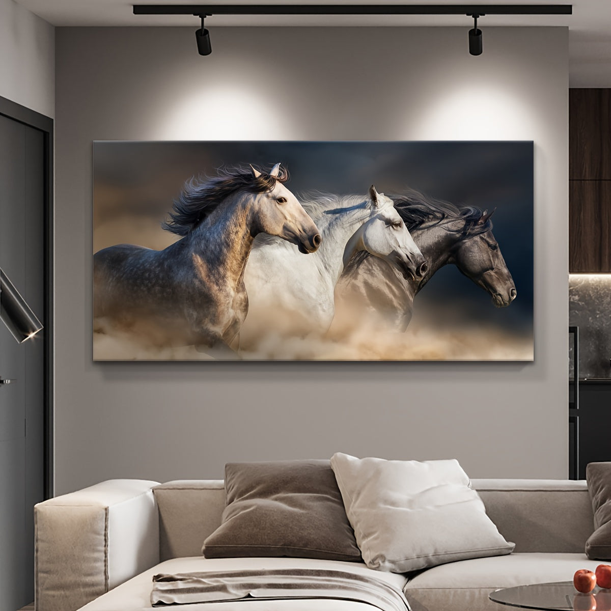 1pc Abstract Zebra Horse Canvas Print - Alia's Home Things