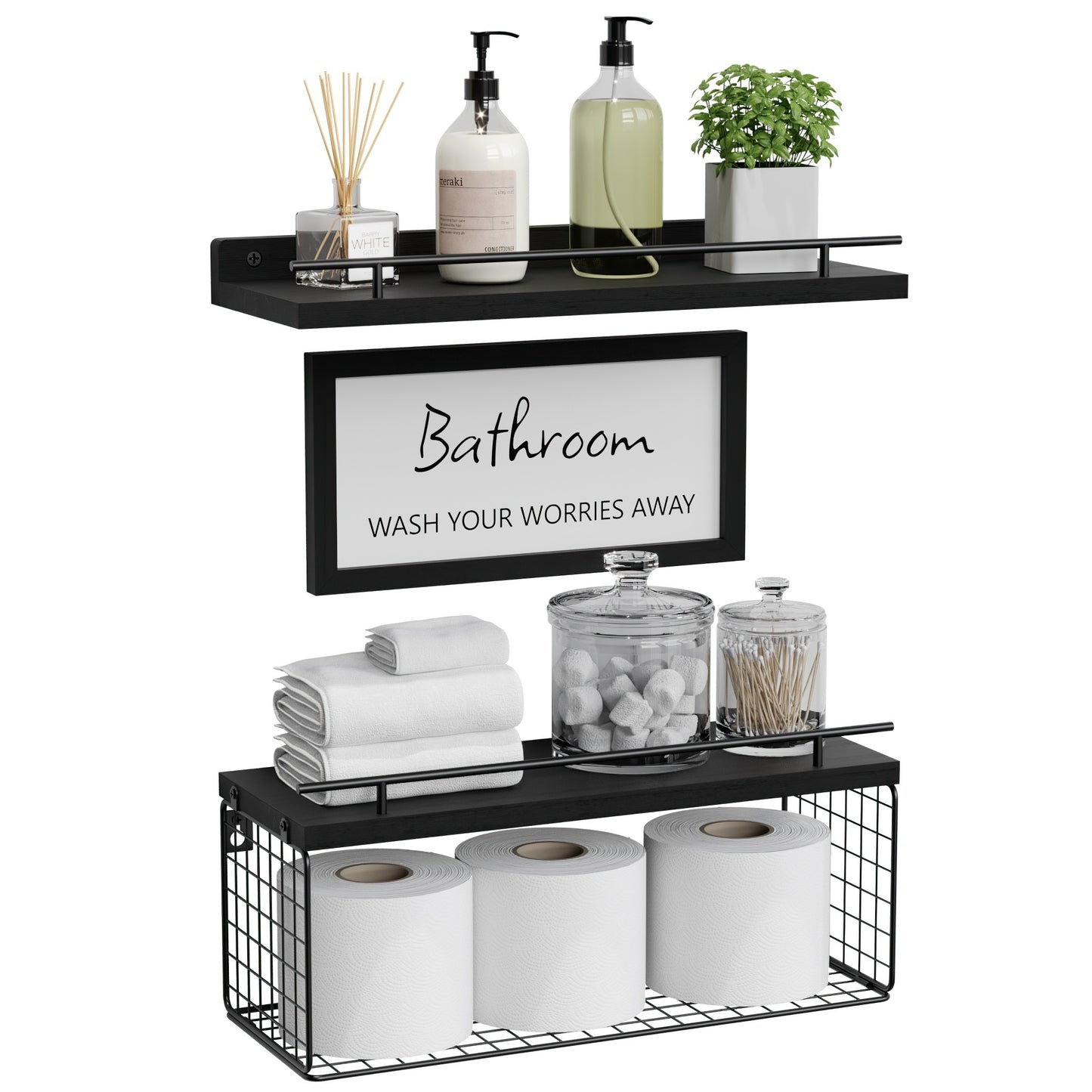 Floating Shelves For Bathroom Wall Decor - Alia's Home Things