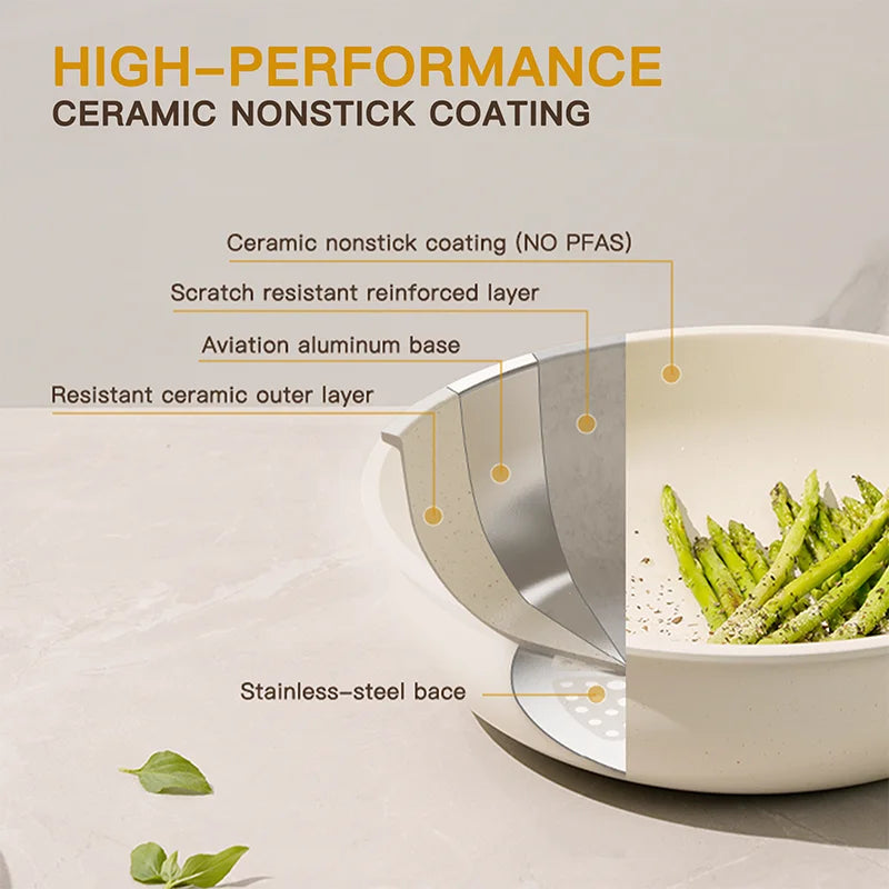 21-Piece Ceramic Cookware Set - Alia's Home Things