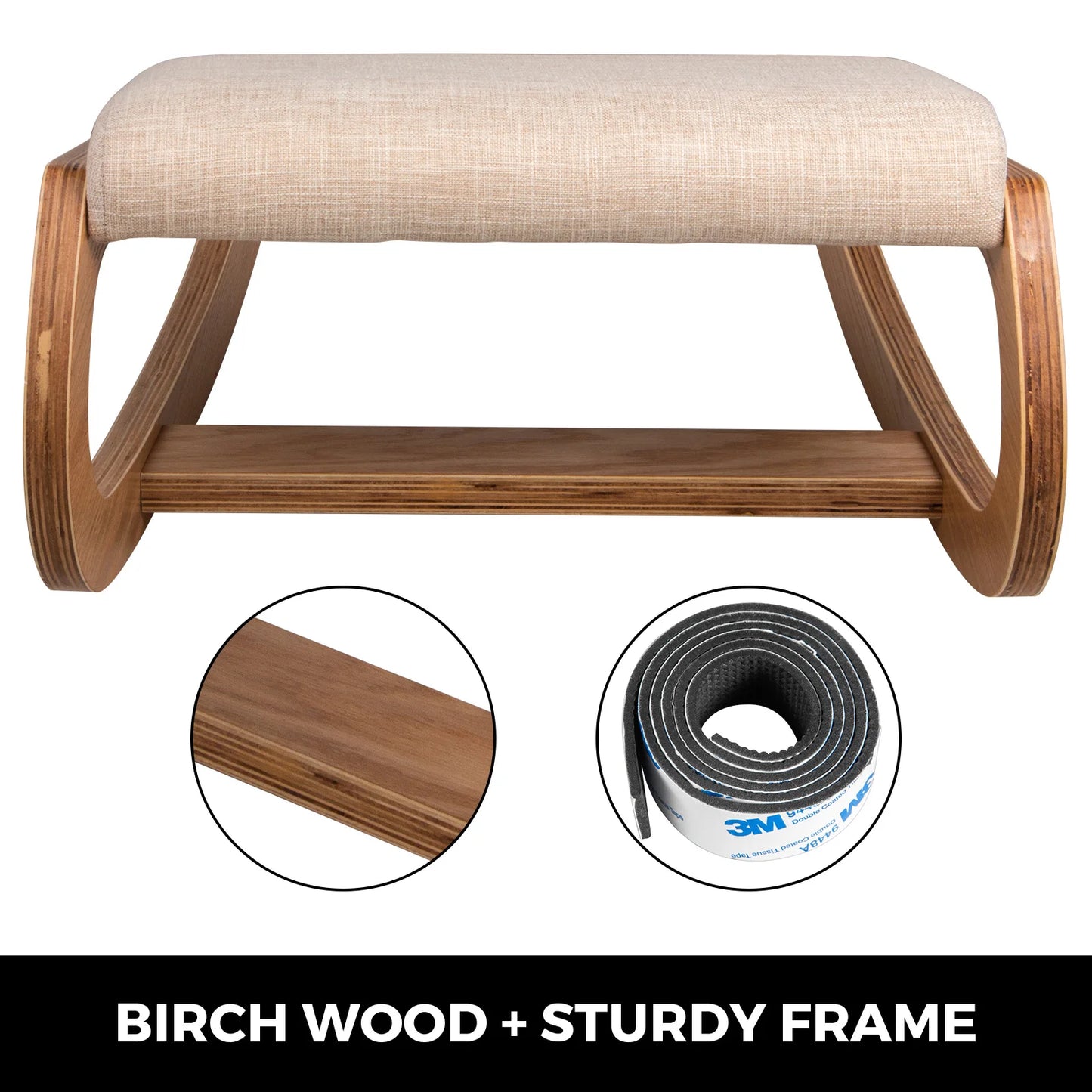 Wooden Kneeling Chair Stool - Alia's Home Things