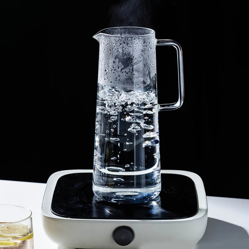 Transparent Heat Resistant Glass Water Bottle - Alia's Home Things