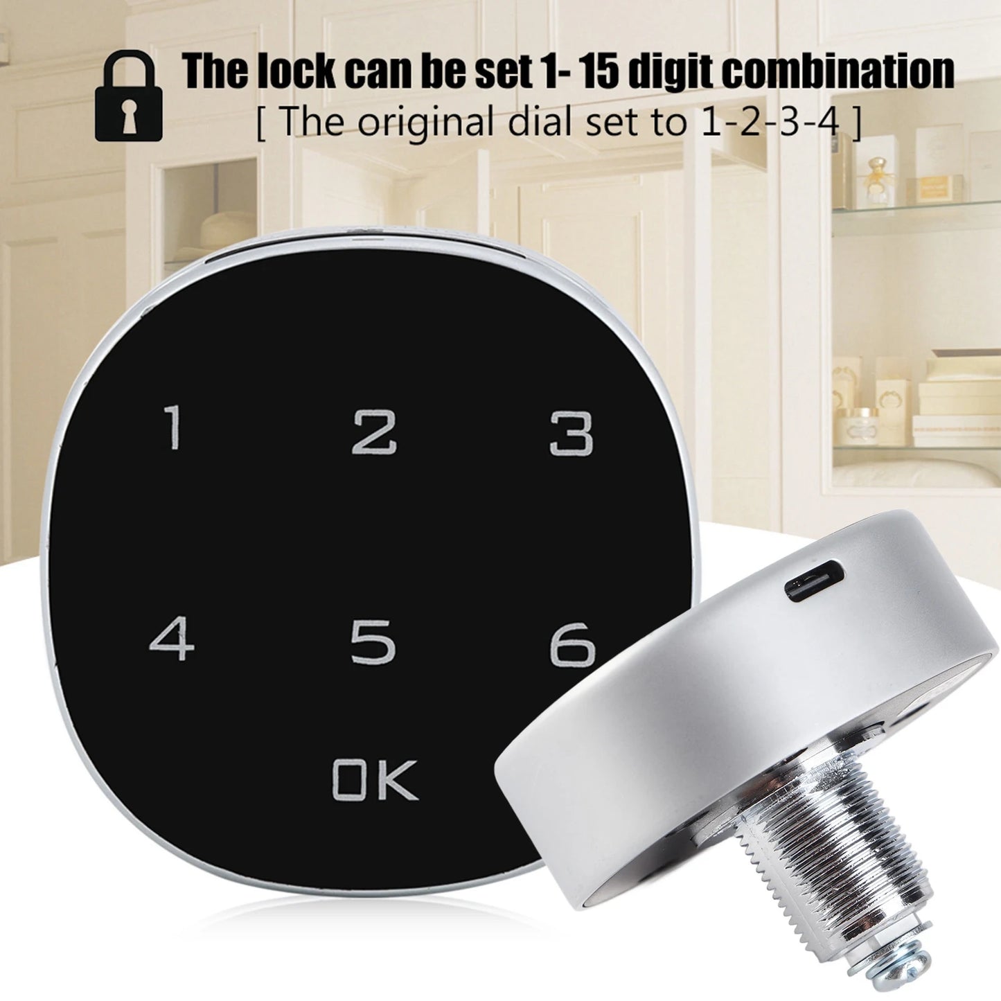 Alloy Code Combination Cam Cabinet Password Safe Lock - Alia's Home Things