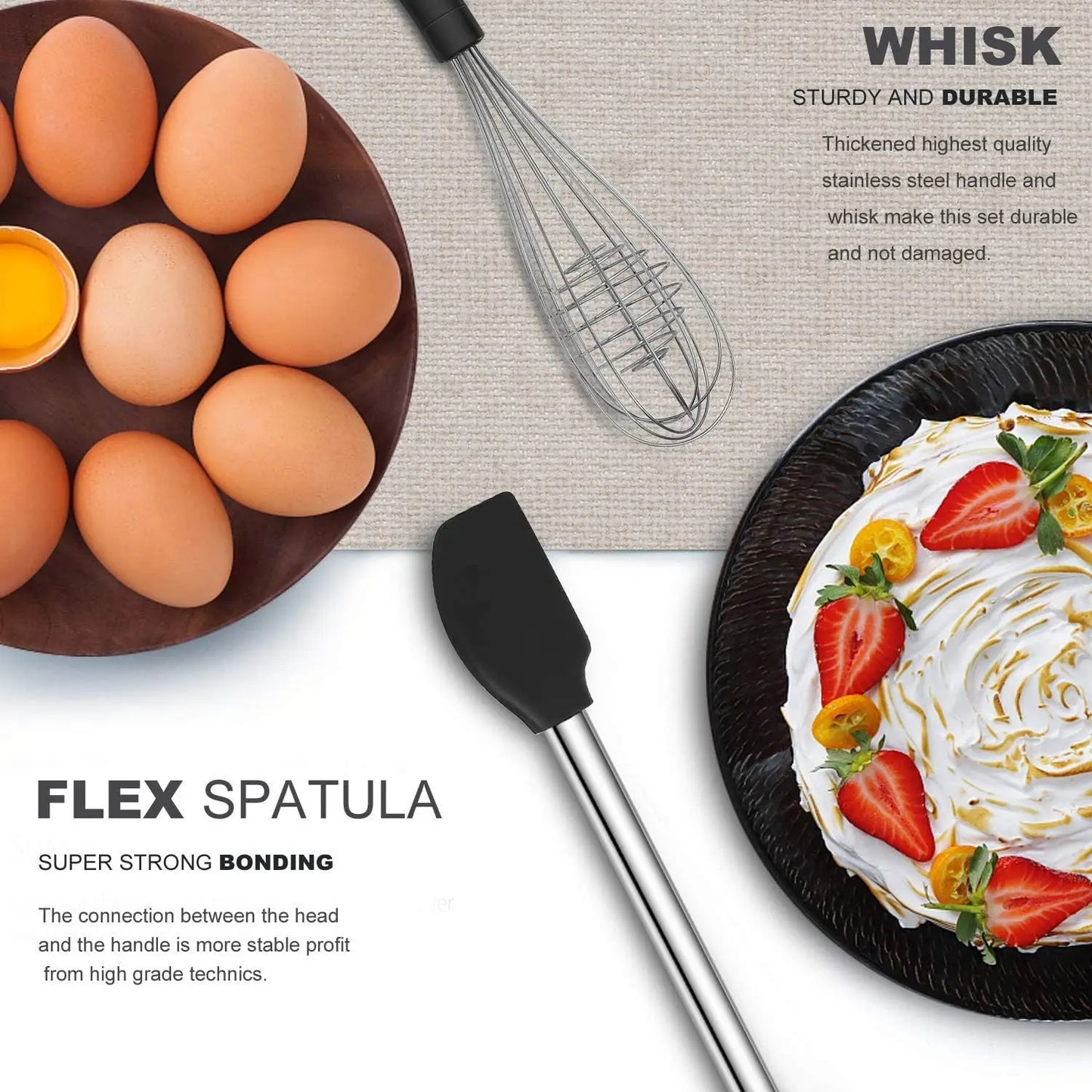 Kitchen Utensil Set-Silicone -33 - Alia's Home Things