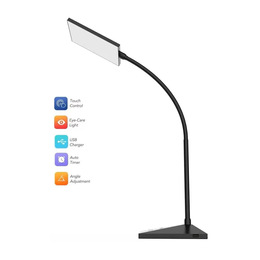 Gooseneck Desktop Dimmable Eye Protection Study Lamp 12w 72-LED - Alia's Home Things
