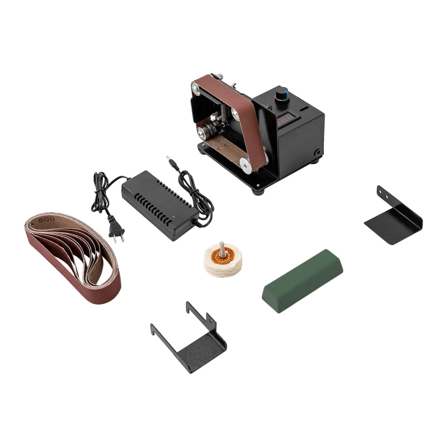 180w Diy Mini Belt Electric Sand Grinder With 10pcs Grinding Belts - Alia's Home Things