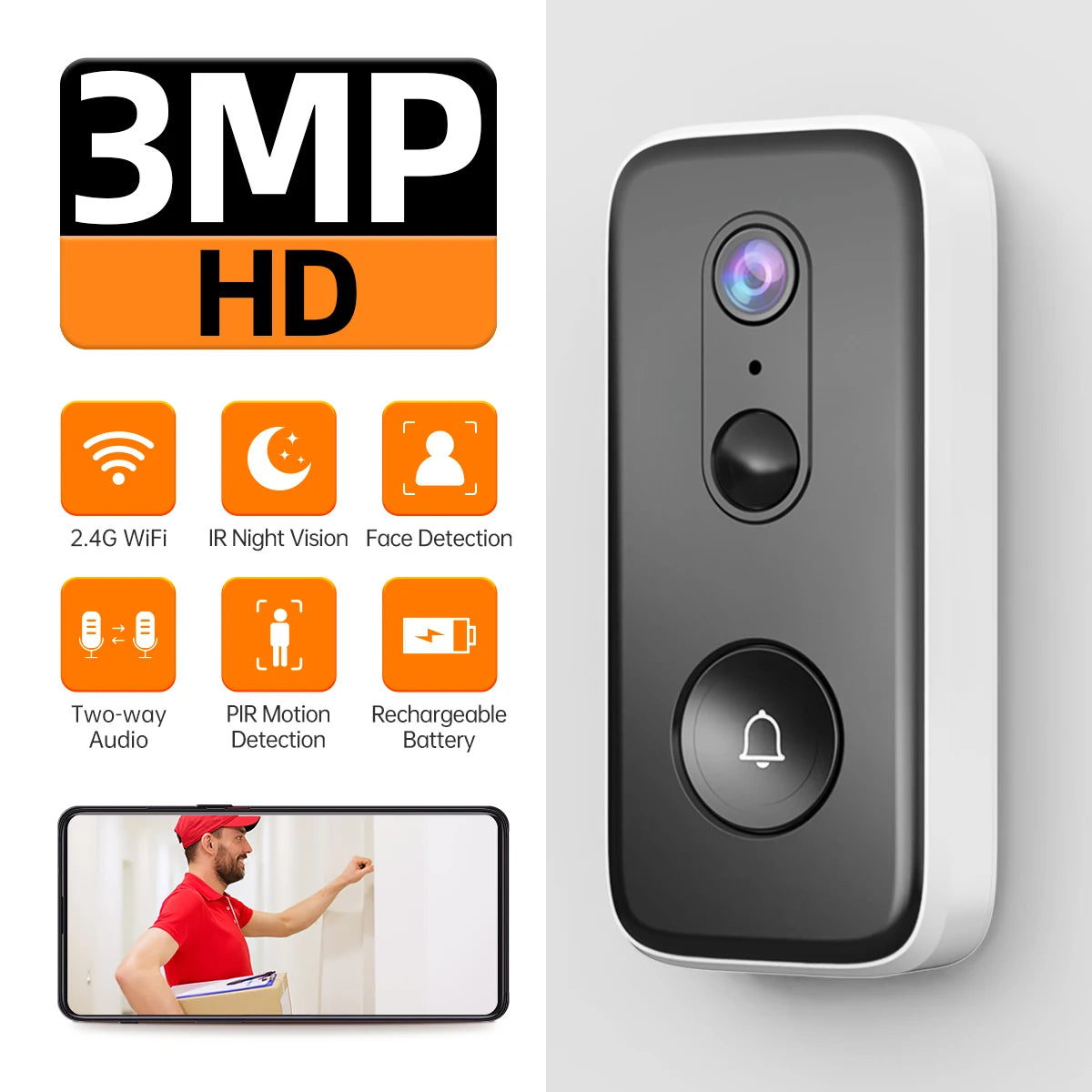 Video Door Phone Waterproof IP65 Home Security - Alia's Home Things