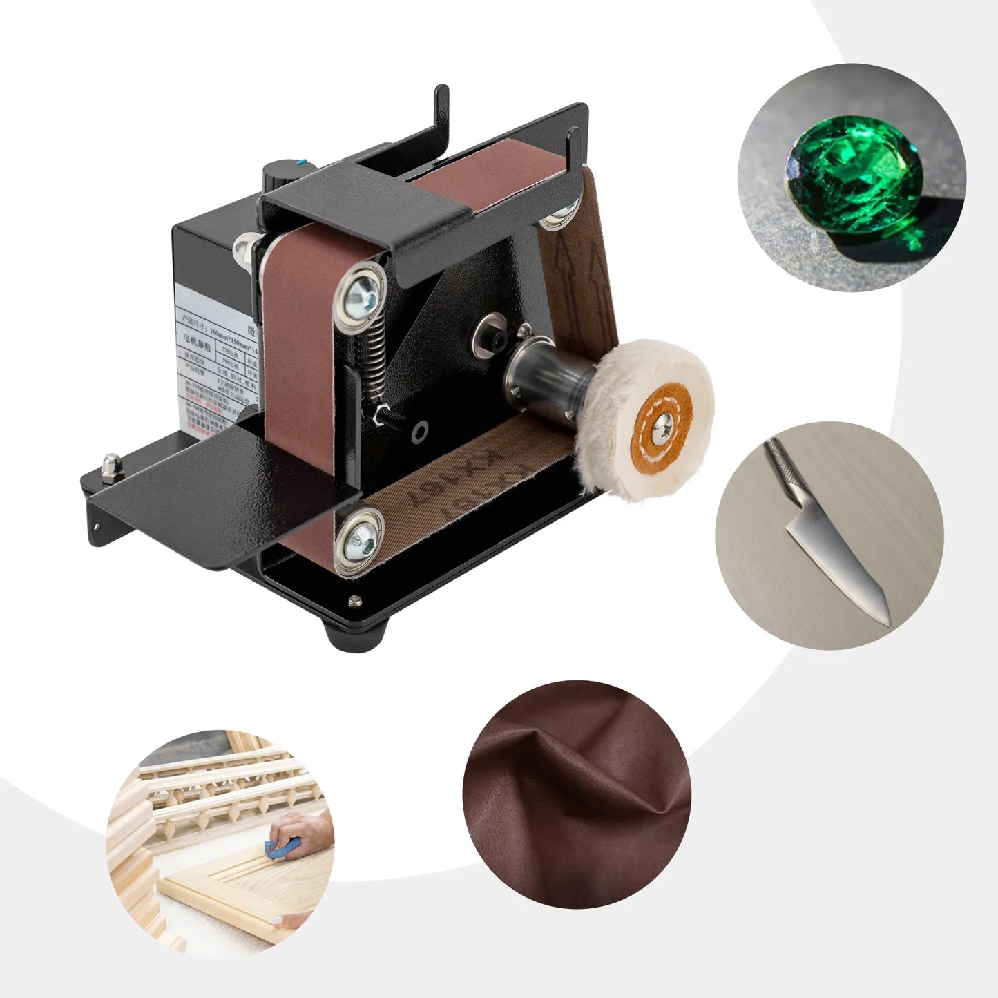 180w Diy Mini Belt Electric Sand Grinder With 10pcs Grinding Belts - Alia's Home Things