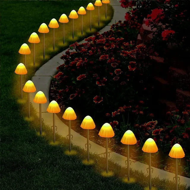 LED Solar Mushroom String Lights - Alia's Home Things