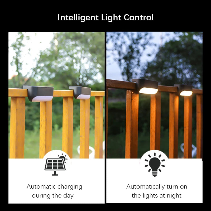 Solar Deck Lights Outdoor, LED Step Lights Waterproof 2Pack - Alia's Home Things