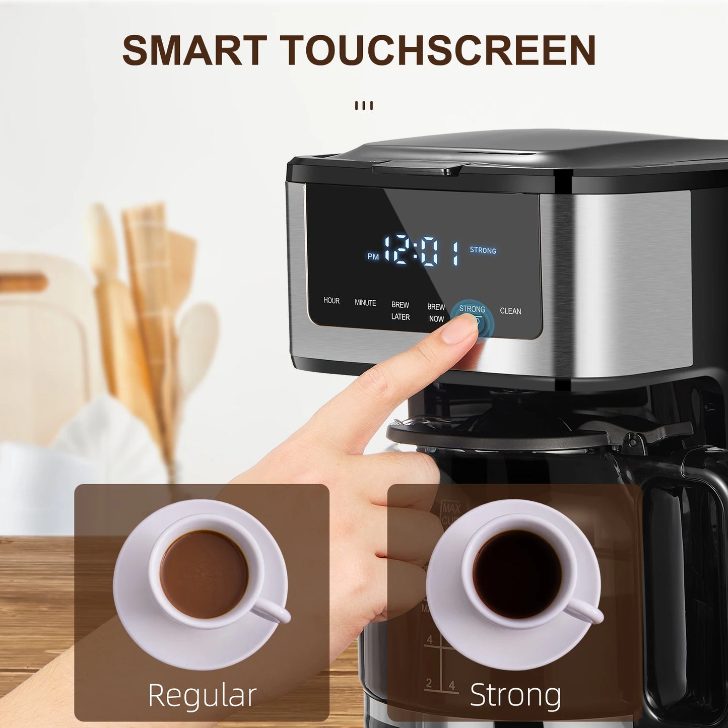 Programmable Drip Coffee Maker 12-Cup - Alia's Home Things