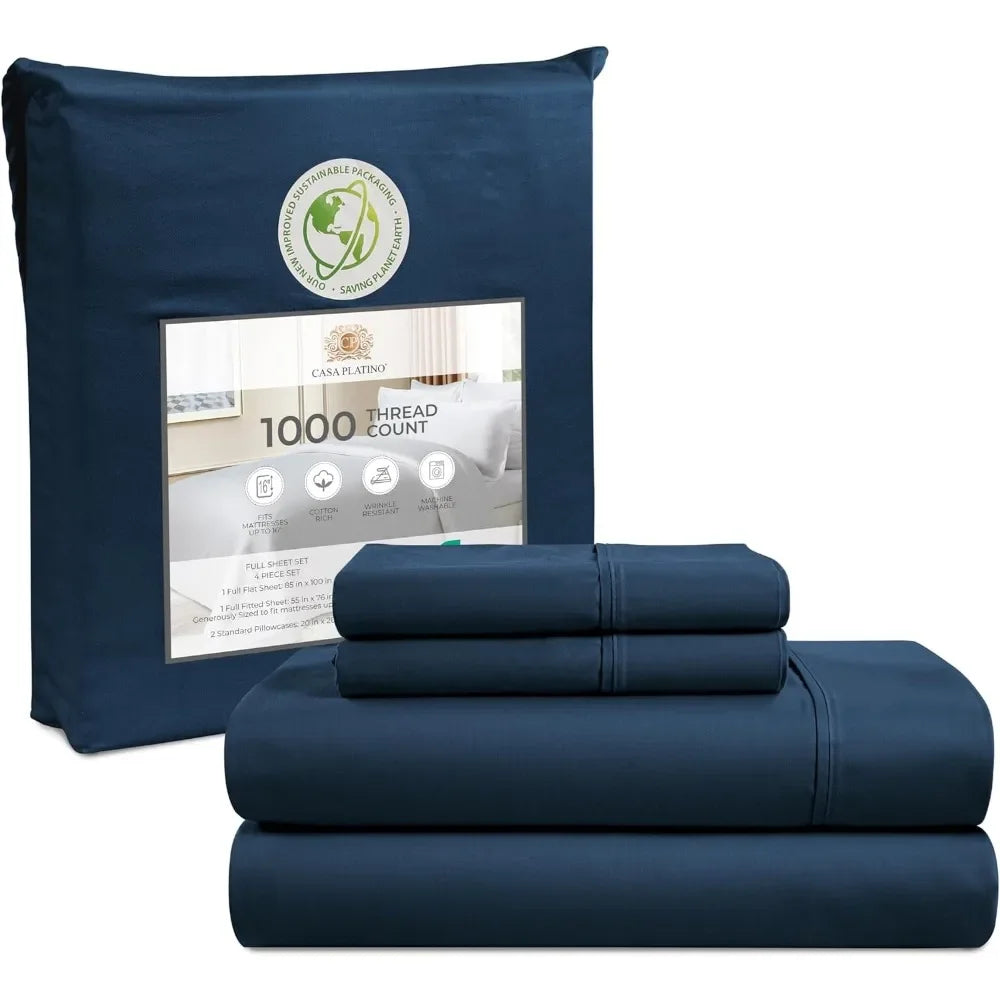 Sheets 1000 Thread Count Bedspreads and Covers 4-Piece Set - Alia's Home Things