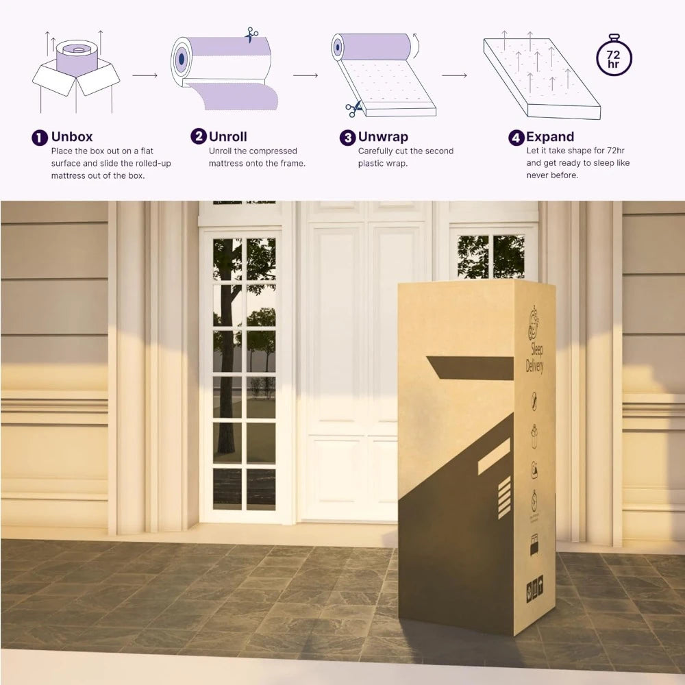 Twin Size Medium Firm Memory Foam Mattress - Alia's Home Things