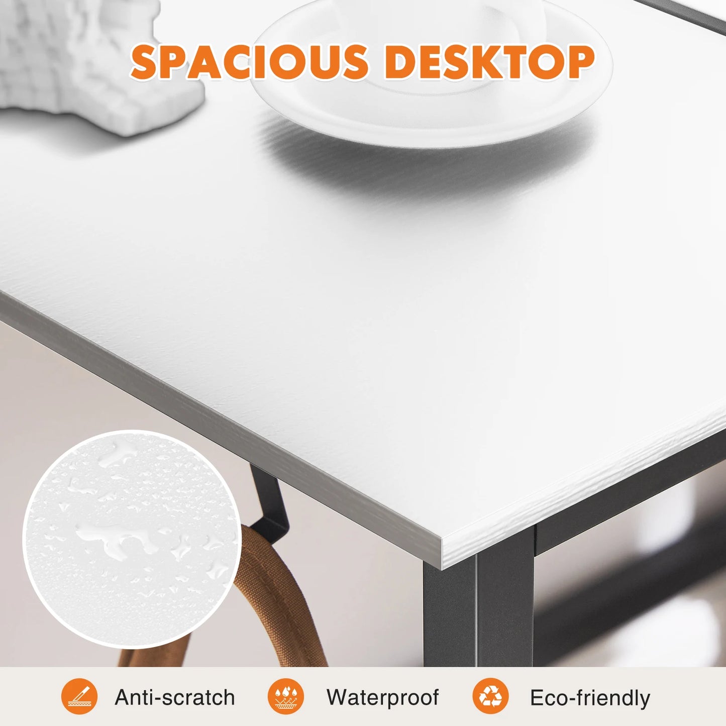 JHK Computer Desk Writing Study Office Gaming Table - Alia's Home Things