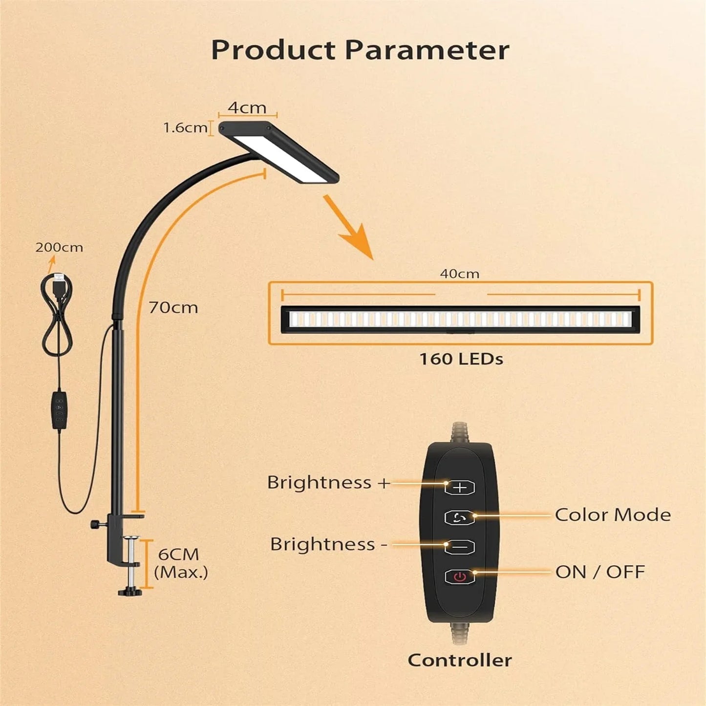 70CM LED Monitor Light Bar - Alia's Home Things