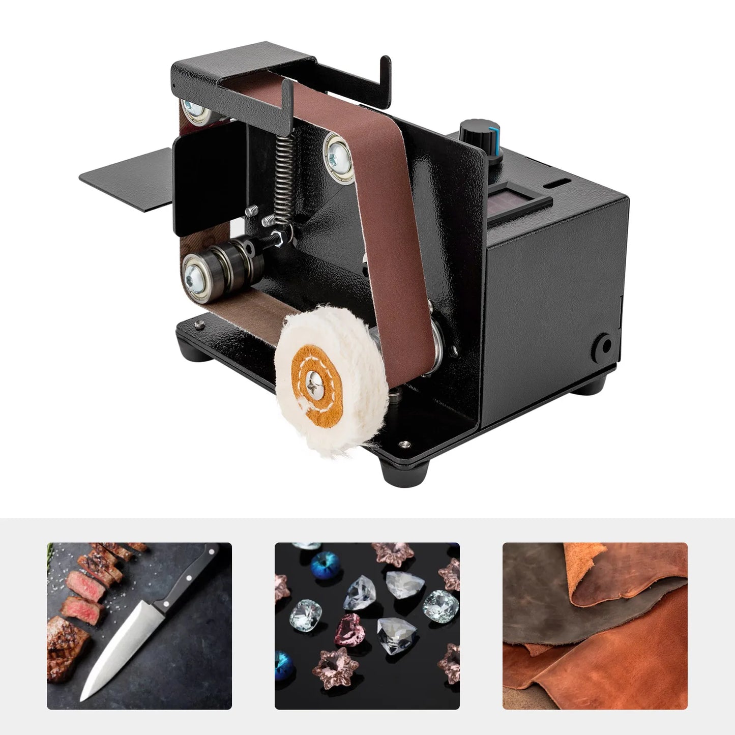 180w Diy Mini Belt Electric Sand Grinder With 10pcs Grinding Belts - Alia's Home Things
