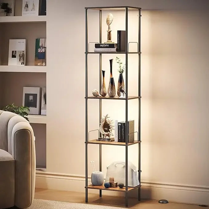 Display Cabinet with Dimmable Lights & Shelves - Alia's Home Things