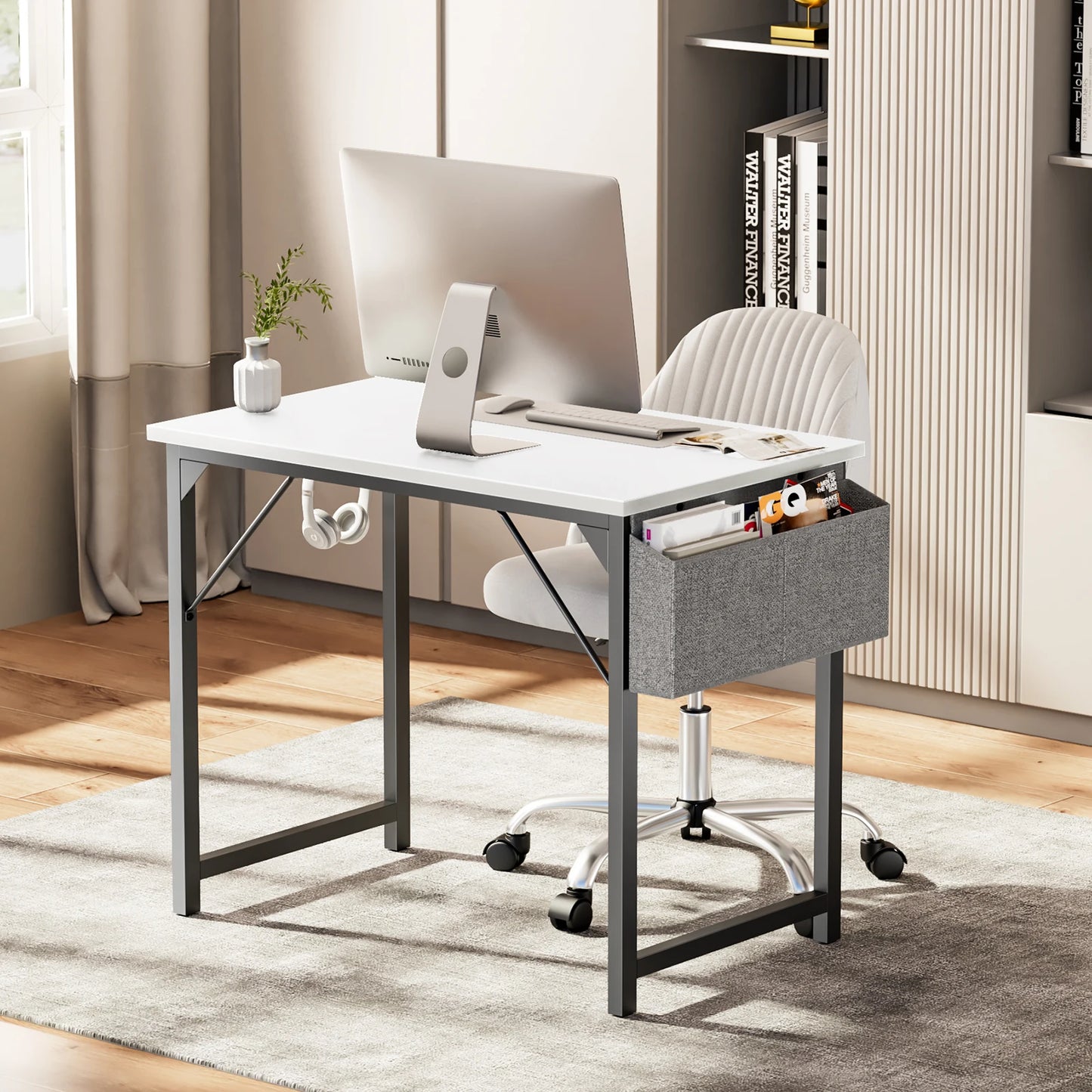 JHK Computer Desk Writing Study Office Gaming Table - Alia's Home Things