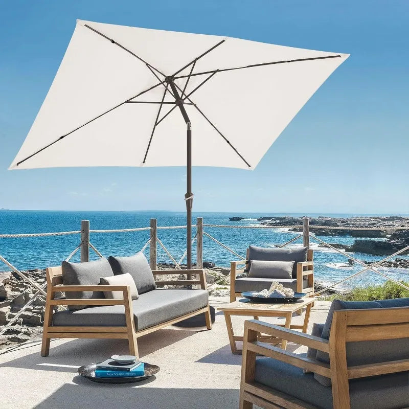 6.5x10 ft Rectangular Patio Umbrellas Outdoor - Alia's Home Things