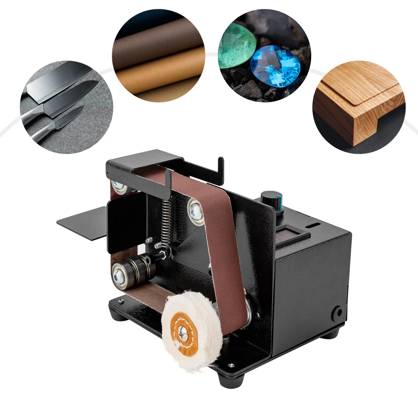 180w Diy Mini Belt Electric Sand Grinder With 10pcs Grinding Belts - Alia's Home Things