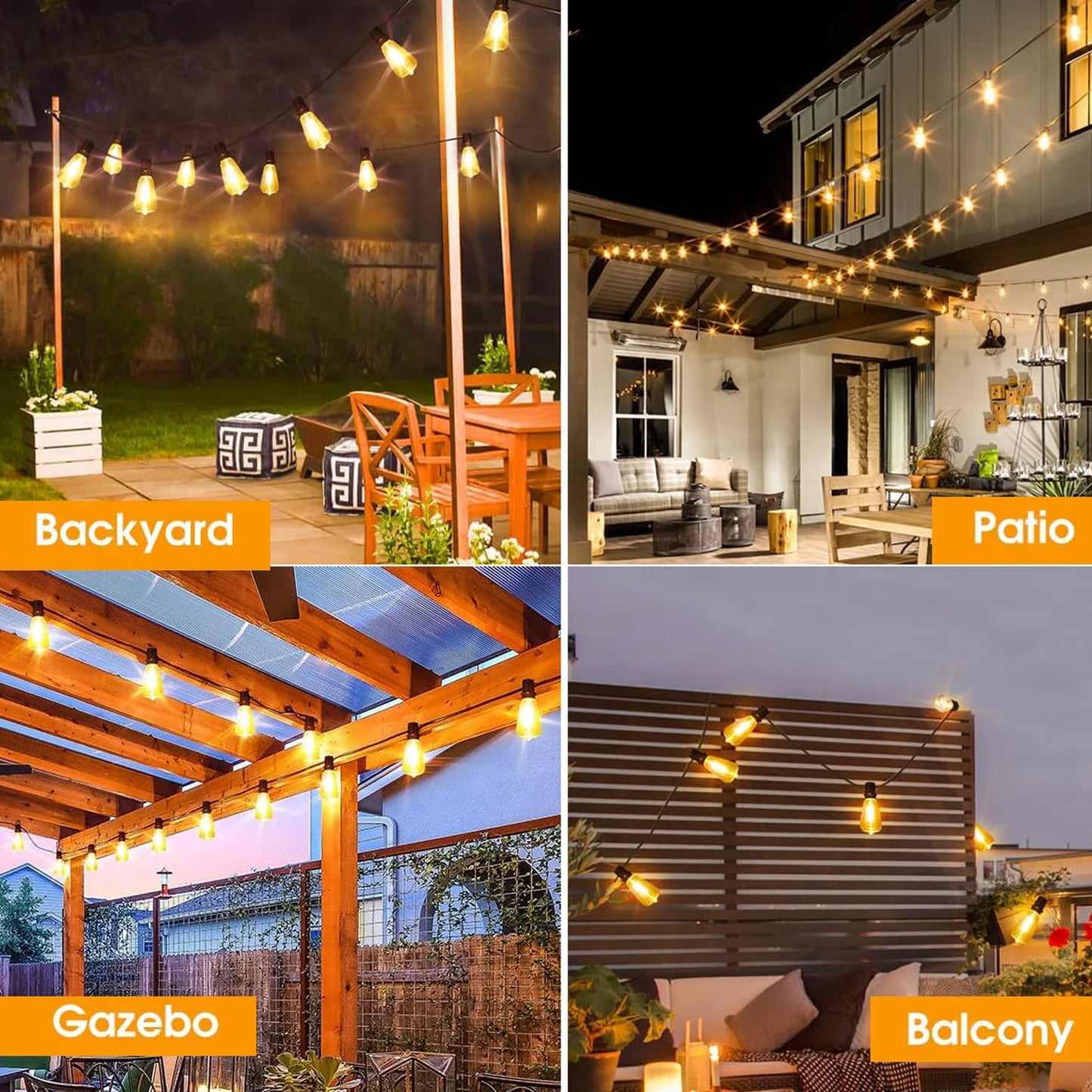28FT String Patio Lights - Alia's Home Things