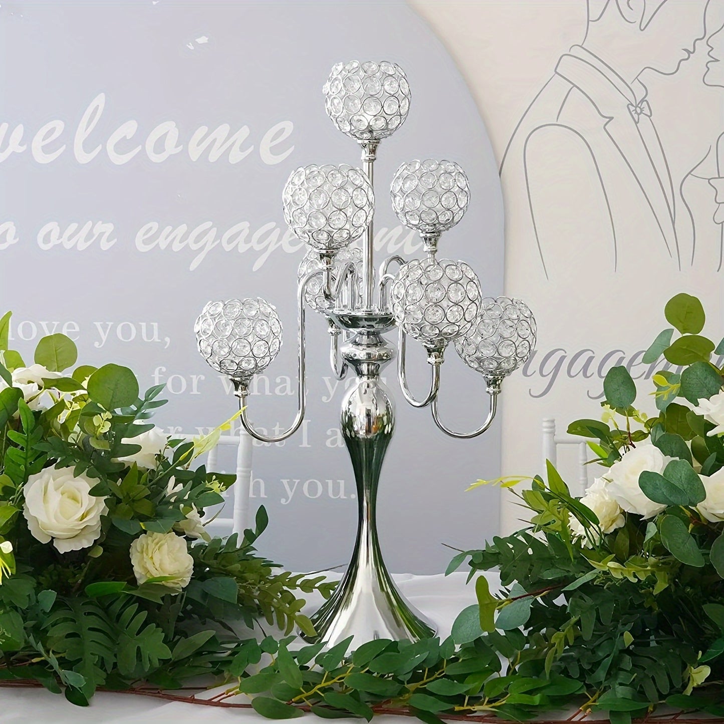 1pc Candle Holders For Table Centerpiece 7 Arms - Alia's Home Things  