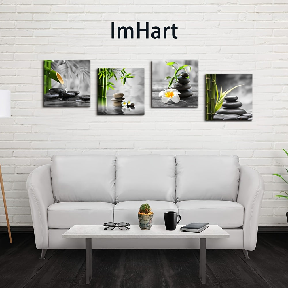 4pc Zen-Inspired 4-Piece Framed Wall Art Set - Alia's Home Things  