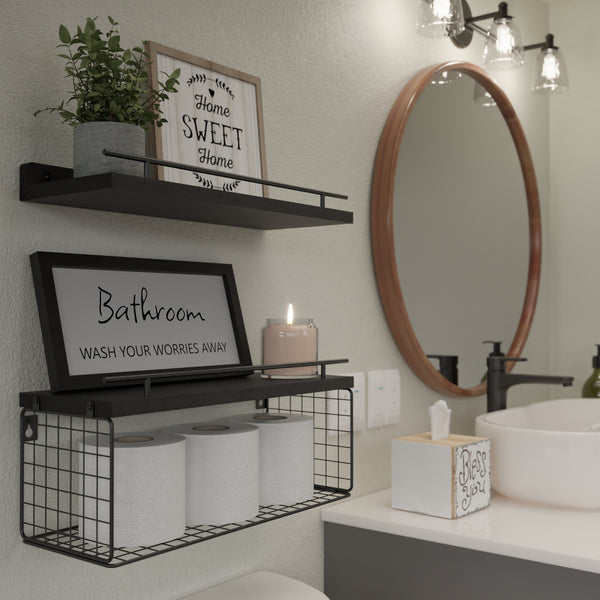 Floating Shelves For Bathroom Wall Decor - Alia's Home Things  