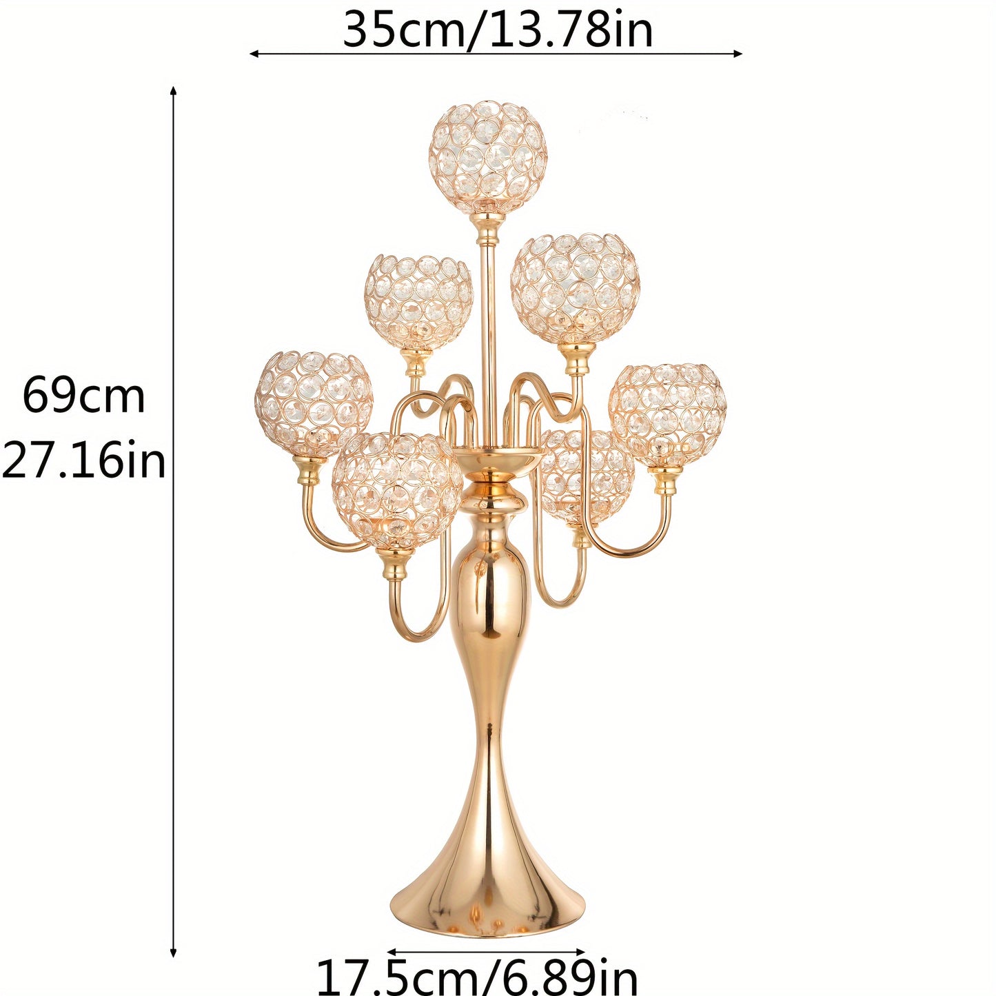 1pc Candle Holders For Table Centerpiece 7 Arms - Alia's Home Things  