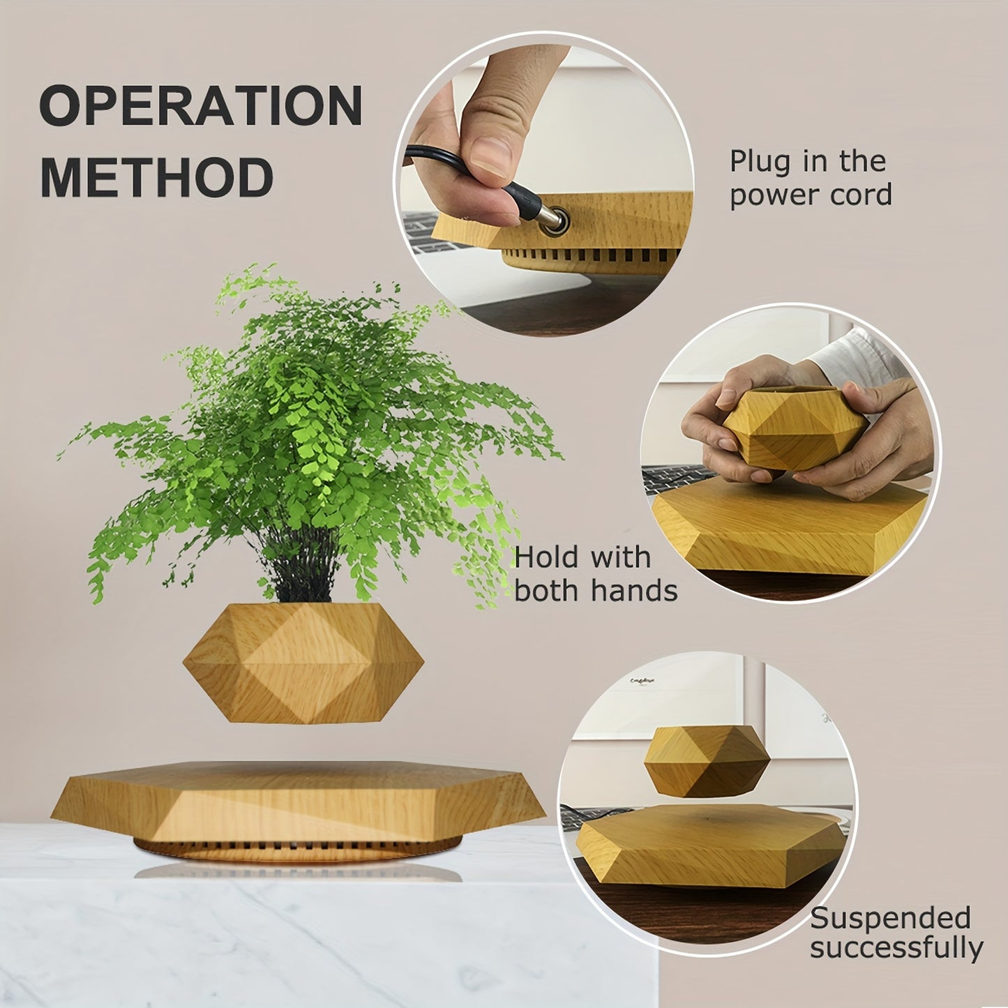 Levitating Plant Pot, Floating Plant Pot For Small Plants - Alia's Home Things  