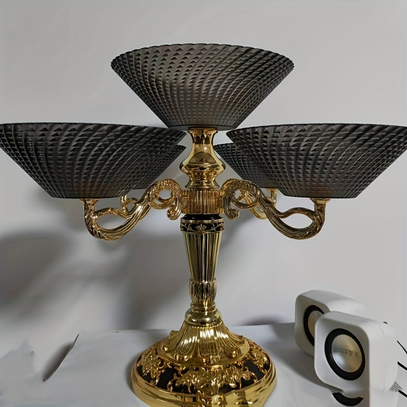 European-Style Luxury Rotating Fruit Basket, High-End Multi-Tier - Alia's Home Things  