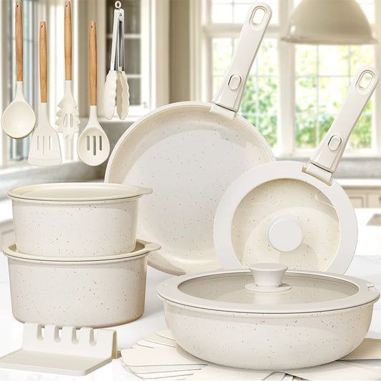 21-Piece Ceramic Cookware Set - Alia's Home Things  