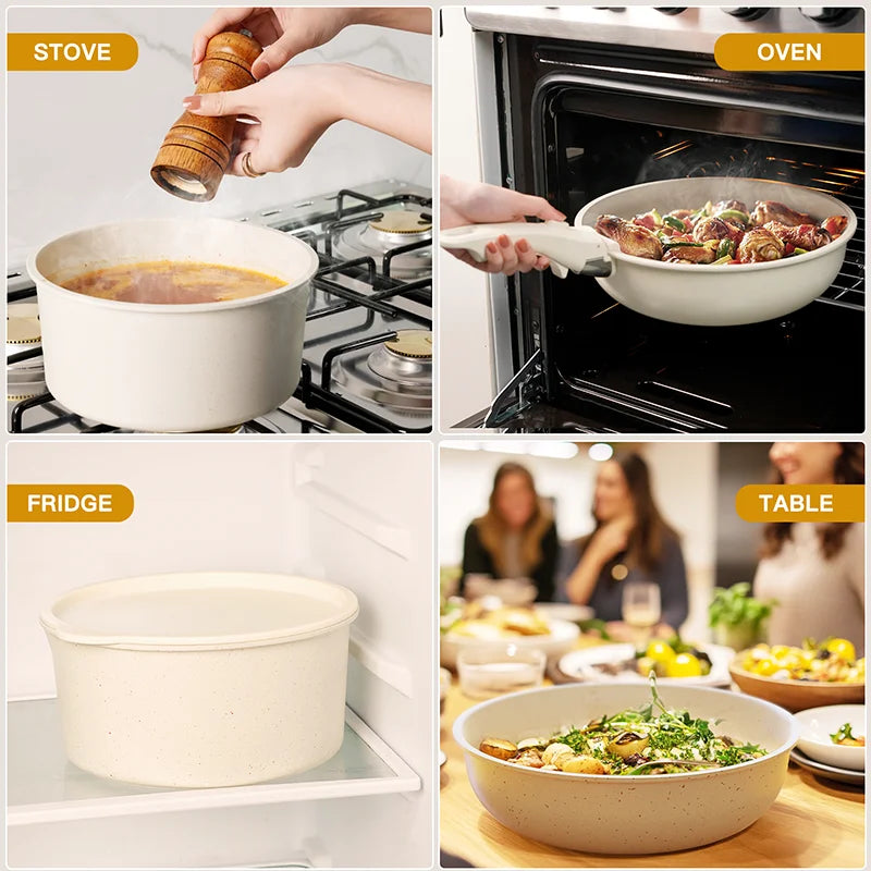 21-Piece Ceramic Cookware Set - Alia's Home Things  