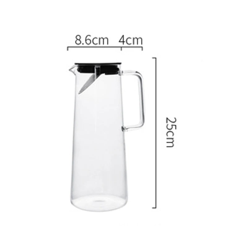 Transparent Heat Resistant Glass Water Bottle - Alia's Home Things  