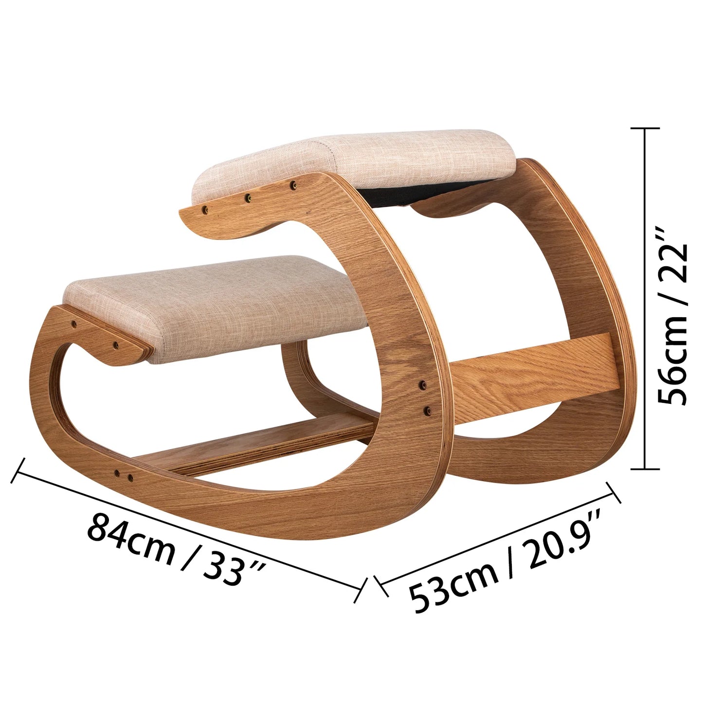 Wooden Kneeling Chair Stool - Alia's Home Things  