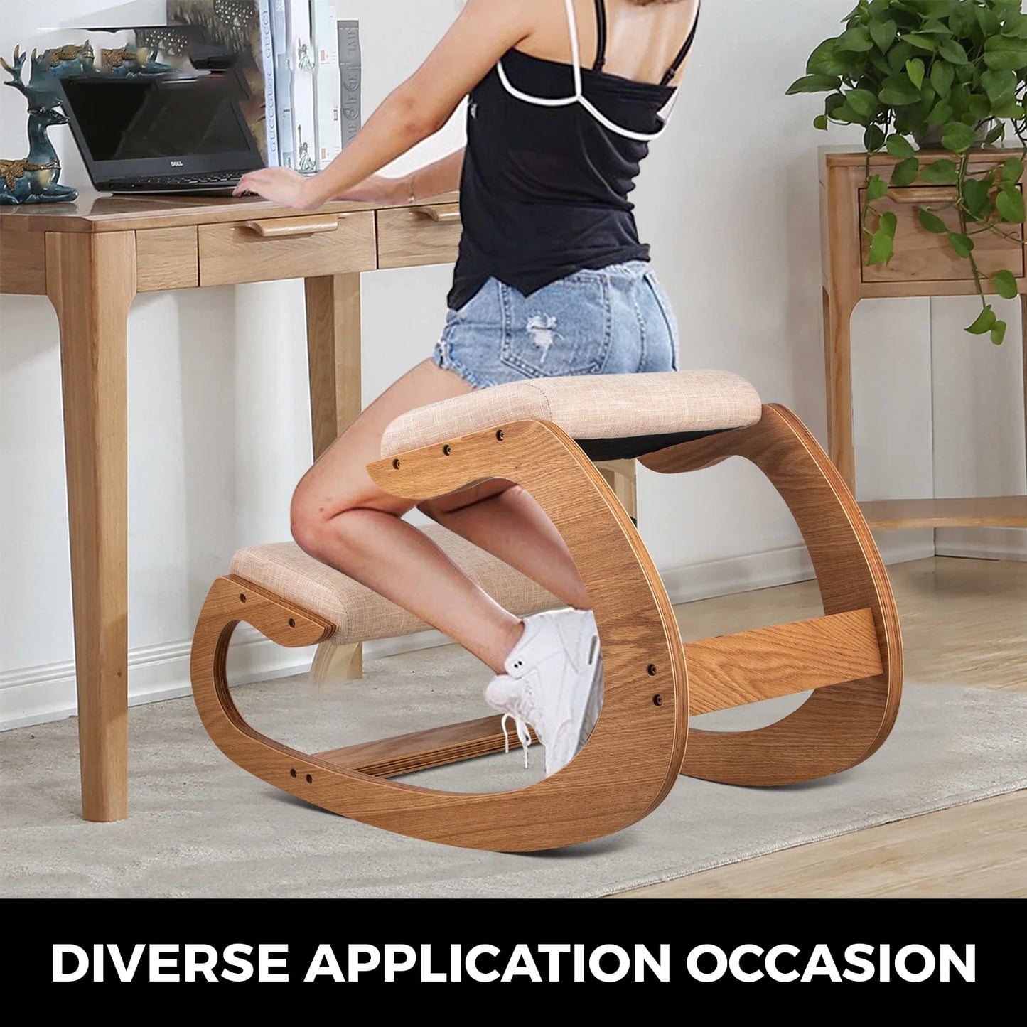 Wooden Kneeling Chair Stool - Alia's Home Things  