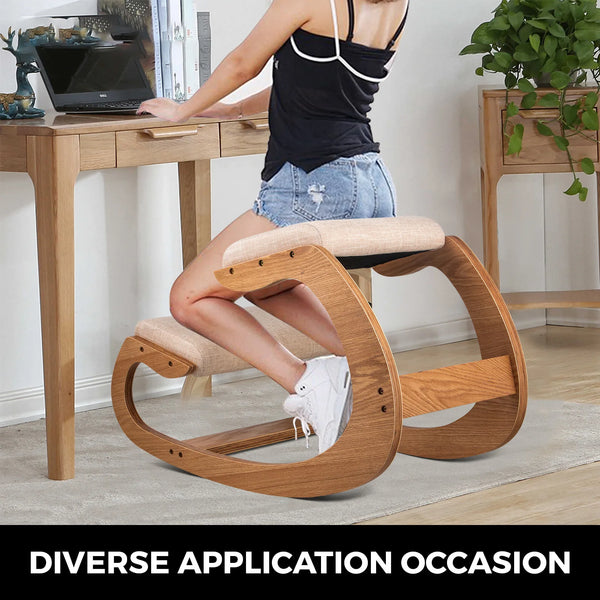 Wooden Kneeling Chair Stool - Alia's Home Things  