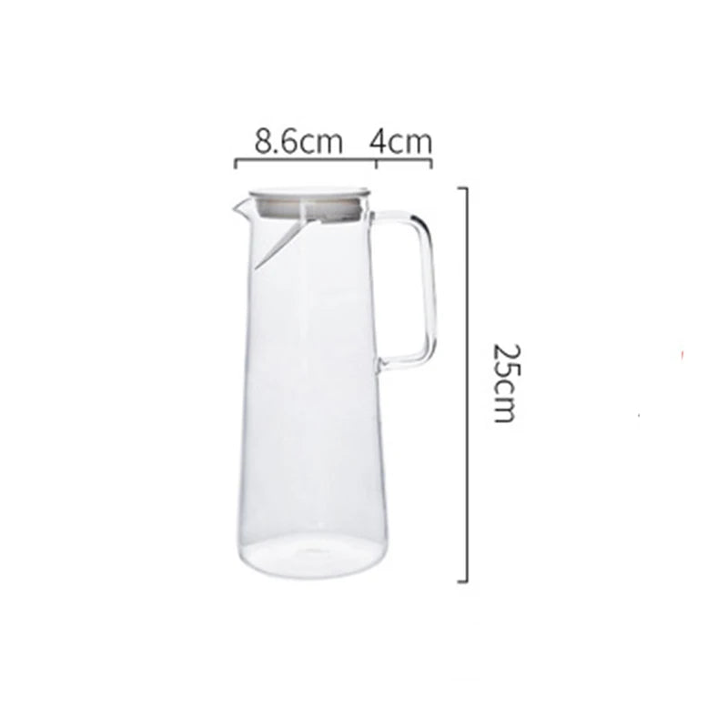 Transparent Heat Resistant Glass Water Bottle - Alia's Home Things  