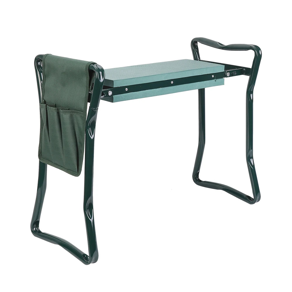 Padded Kneeling Stool Indoor Outdoor 150-KG Load Portable Folding - Alia's Home Things  