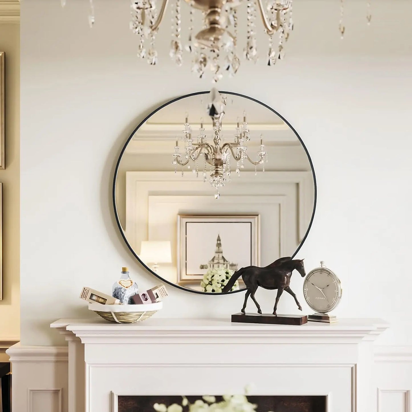 28-inch Round Mirror - Alia's Home Things  