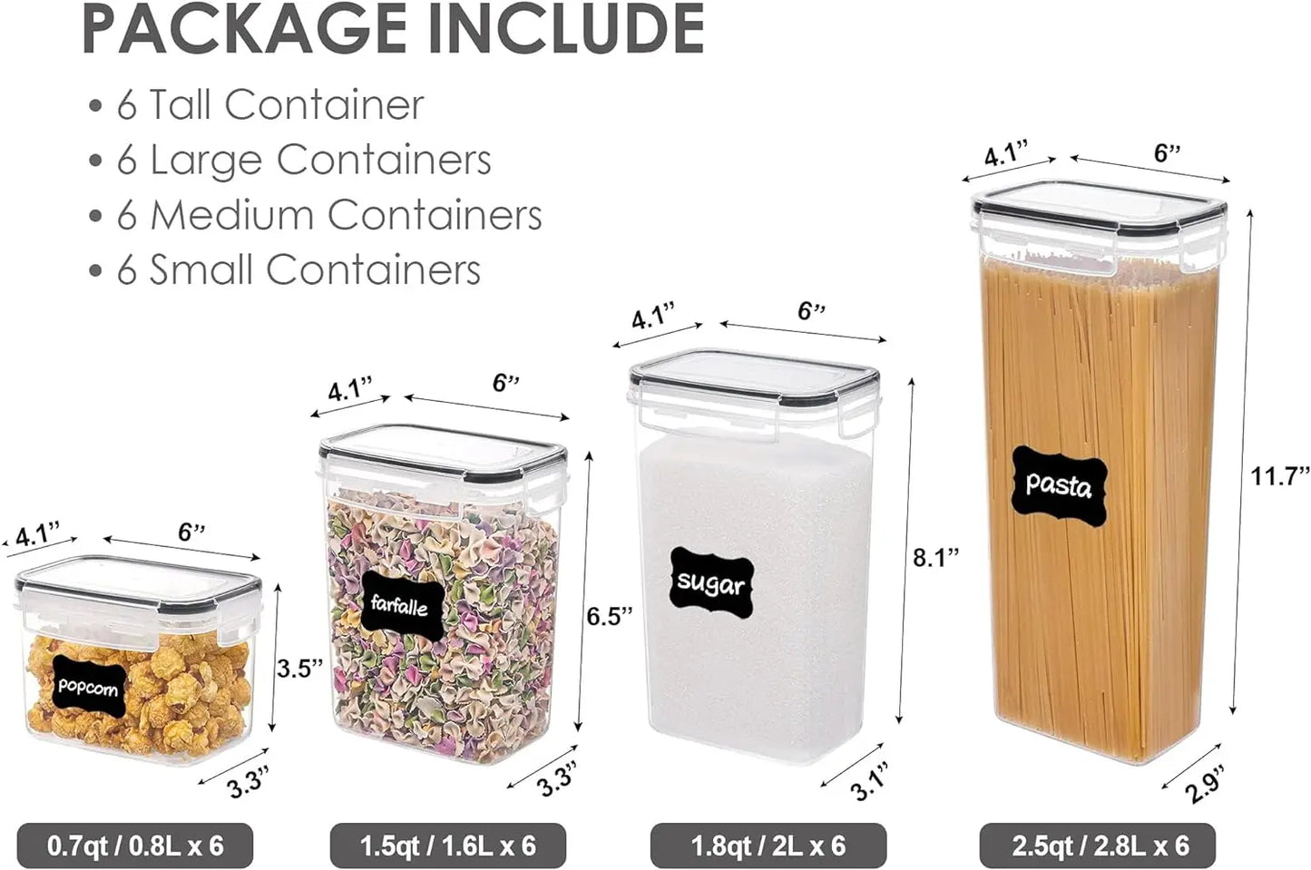 Airtight Food Storage Containers with Lids - Alia's Home Things  