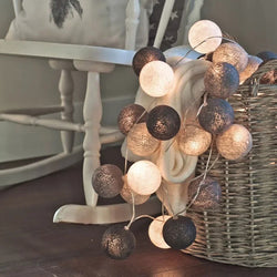 USB/Battery Powered Cotton Balls Fairy String Lights - Alia's Home Things  