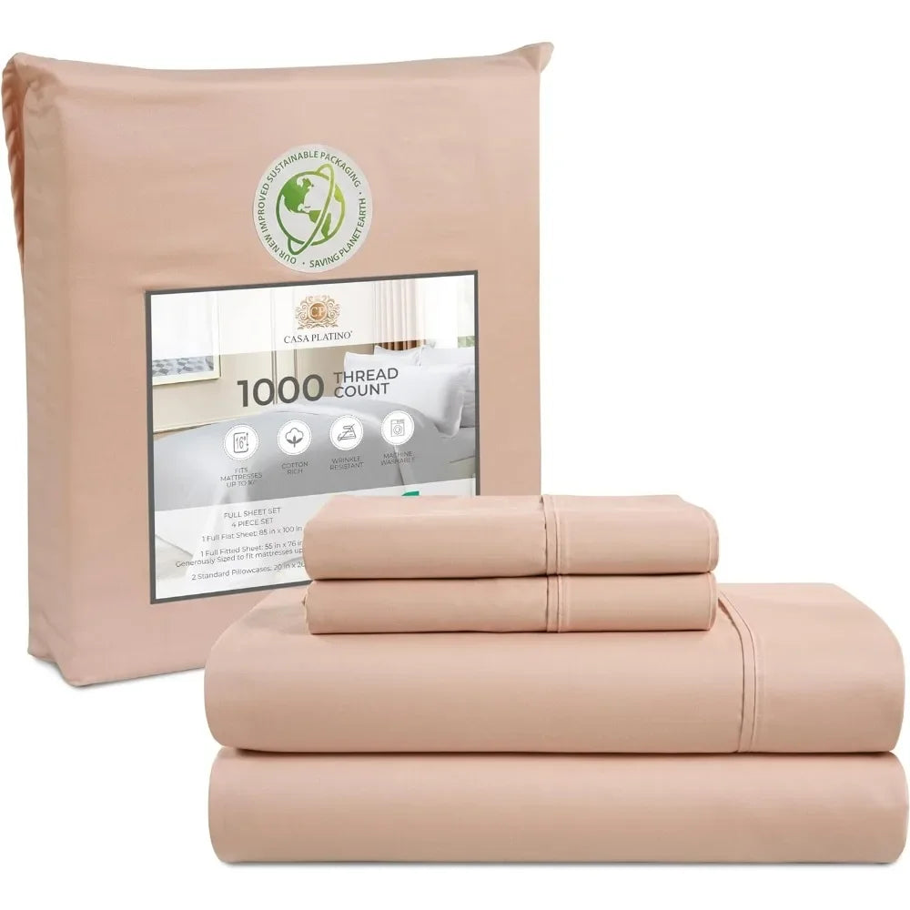 Sheets 1000 Thread Count Bedspreads and Covers 4-Piece Set - Alia's Home Things  