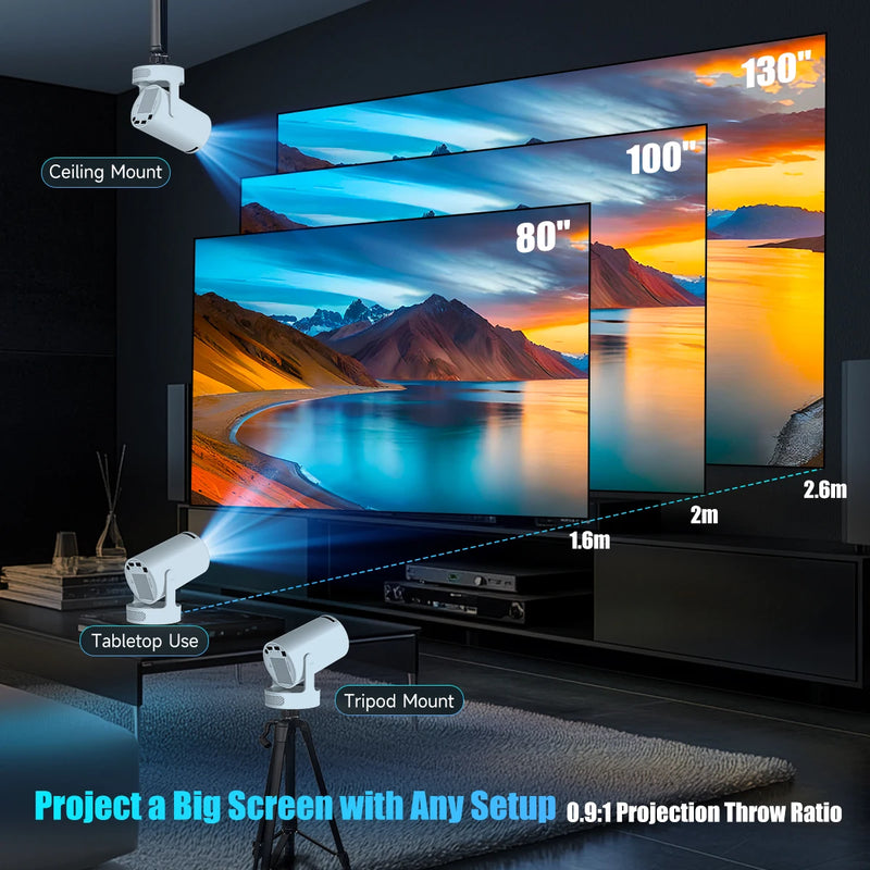 Magcubic HY300 Pro+ Projector 4K 720P w/5W Speaker - Alia's Home Things  