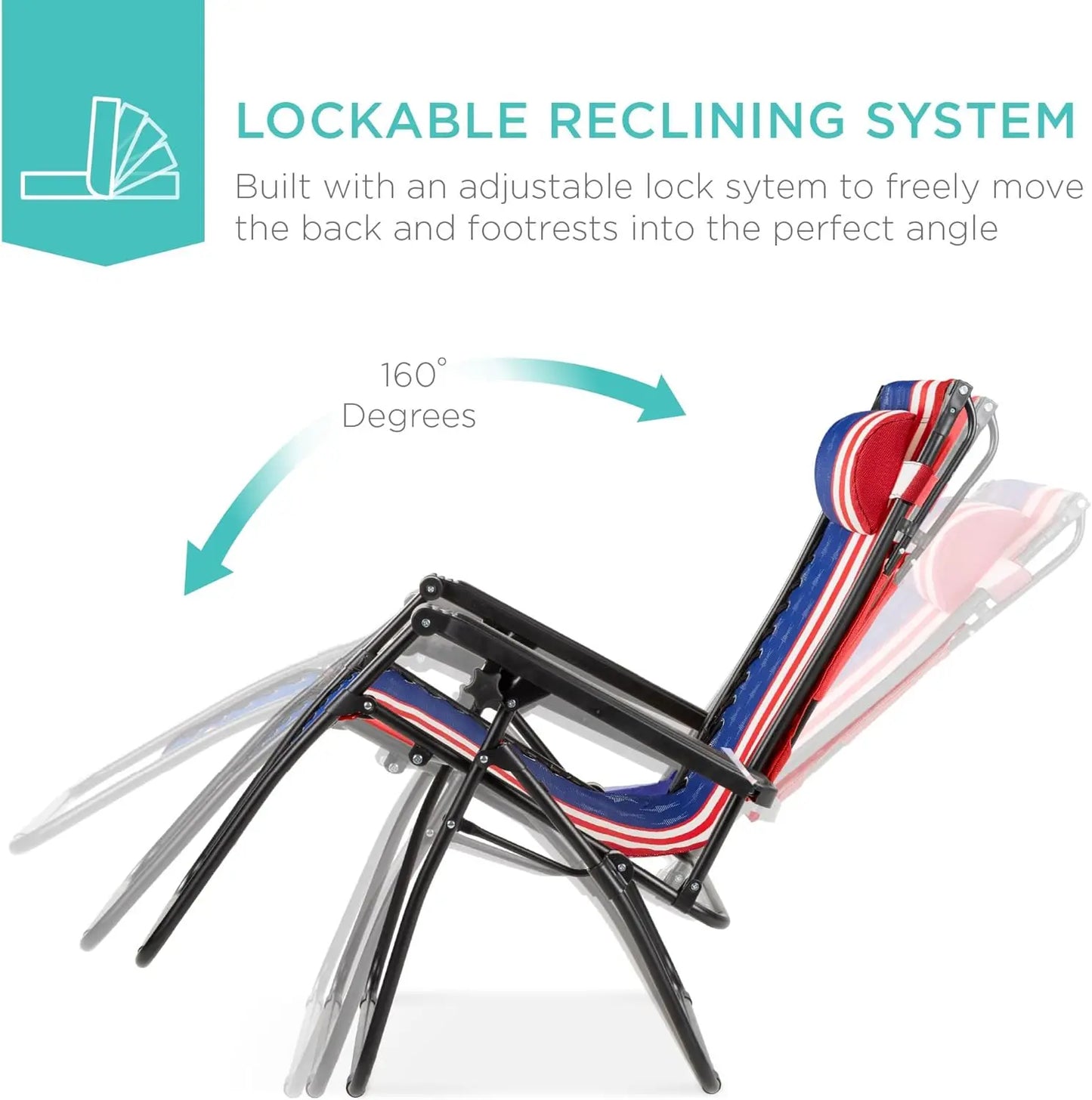 Folding zero gravity outdoor lounge chair - Alia's Home Things  