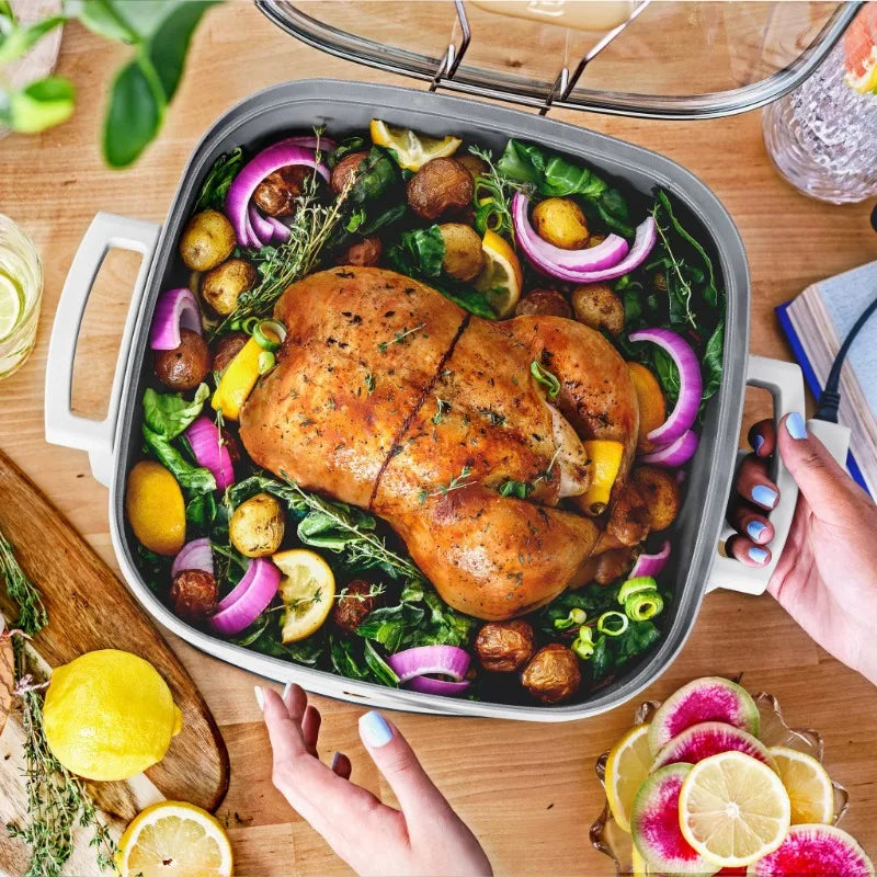 Beautiful 5-in-1 Electric Expandable Skillet - Alia's Home Things  