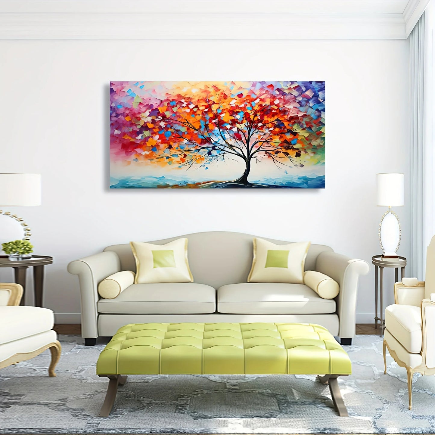Modern Texture Tree of Life Wall Decoration Painting - Alia's Home Things  