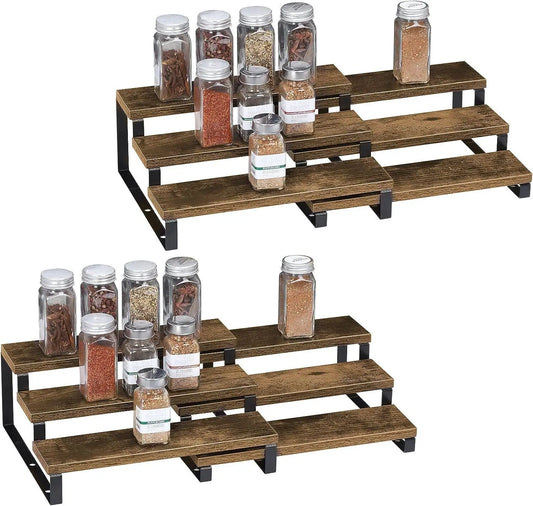 3-Tier Wooden Spice Rack Organizer - Alia's Home Things  