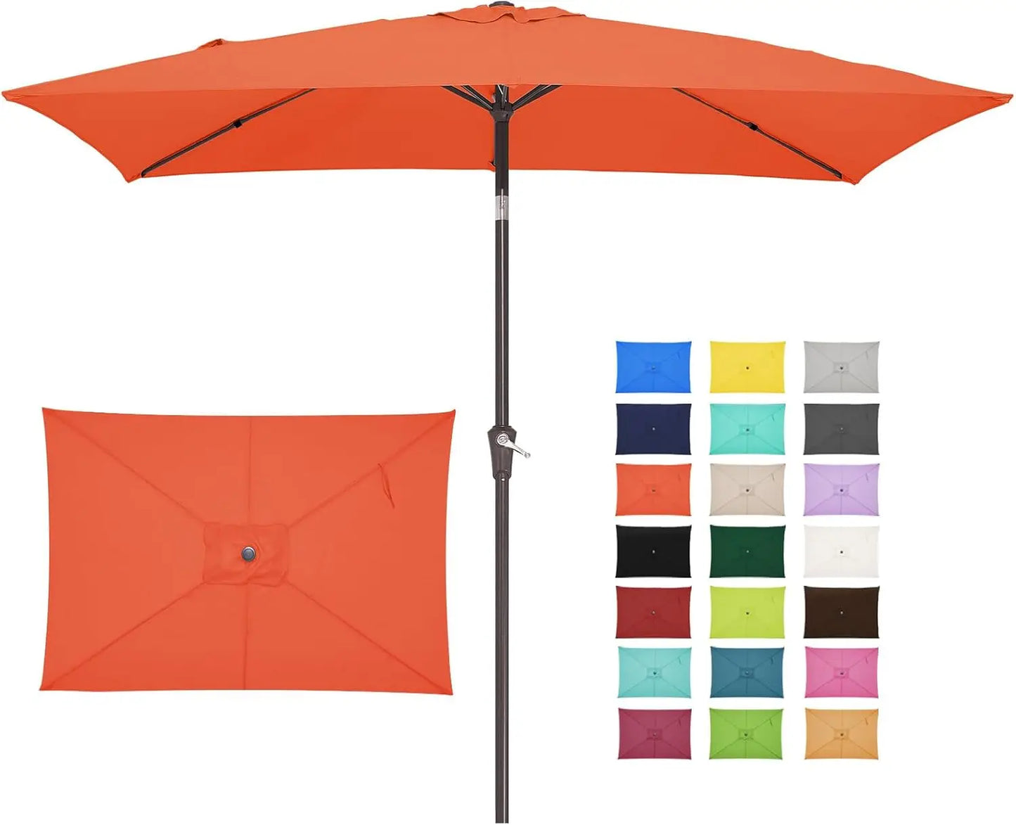 6.5x10 ft Rectangular Patio Umbrellas Outdoor - Alia's Home Things  