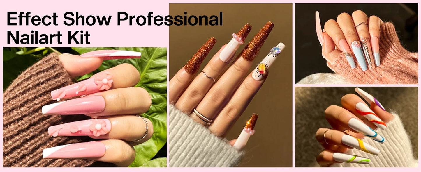 Morovan Professional Beginner Acrylic Nail Starter Kit - Alia's Home Things  