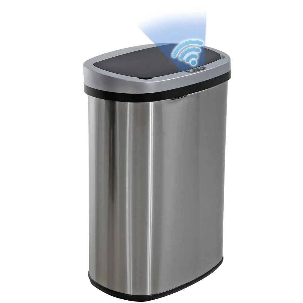 Kitchen Trash Can with Lid, 13 Gallon Automatic - Alia's Home Things  